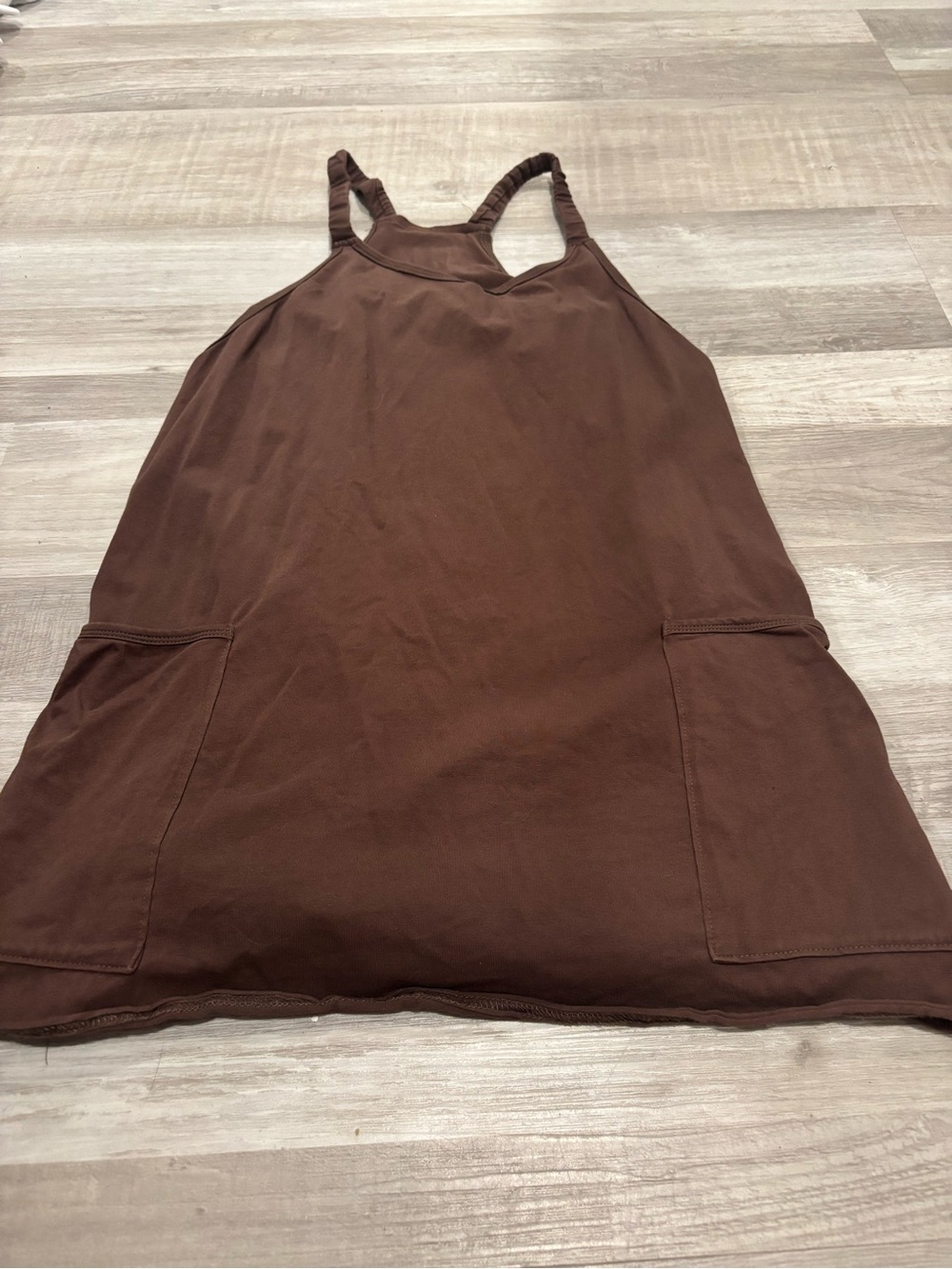Amazon Women's Brown Sleeveless Tank Dress